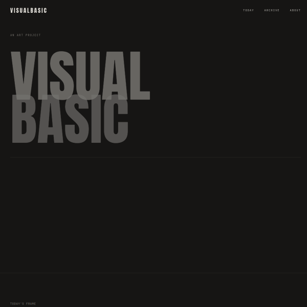 Screenshot of visualbasic.io