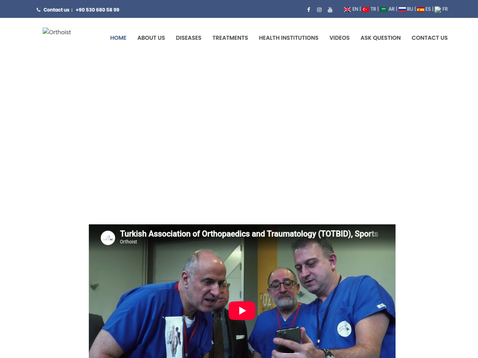 Orthoist web sitesi ön izlemesi