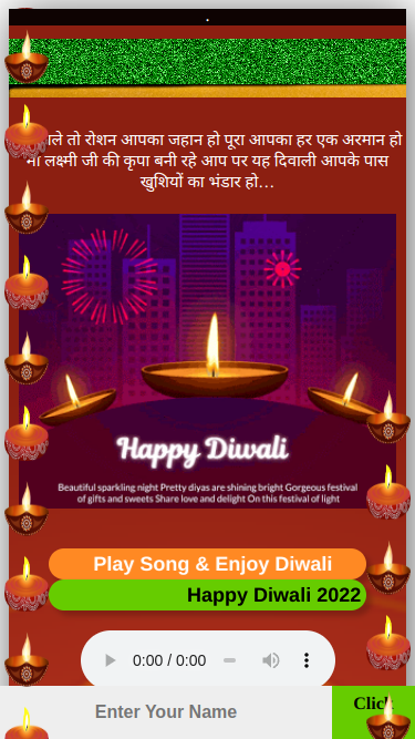 Diwali Wishing Script 1