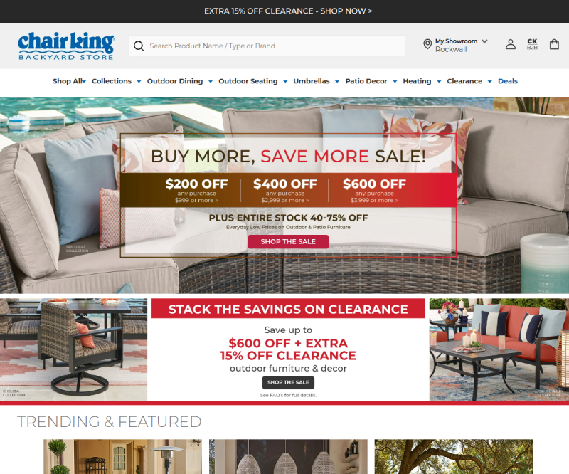 Chair King Backyard Store