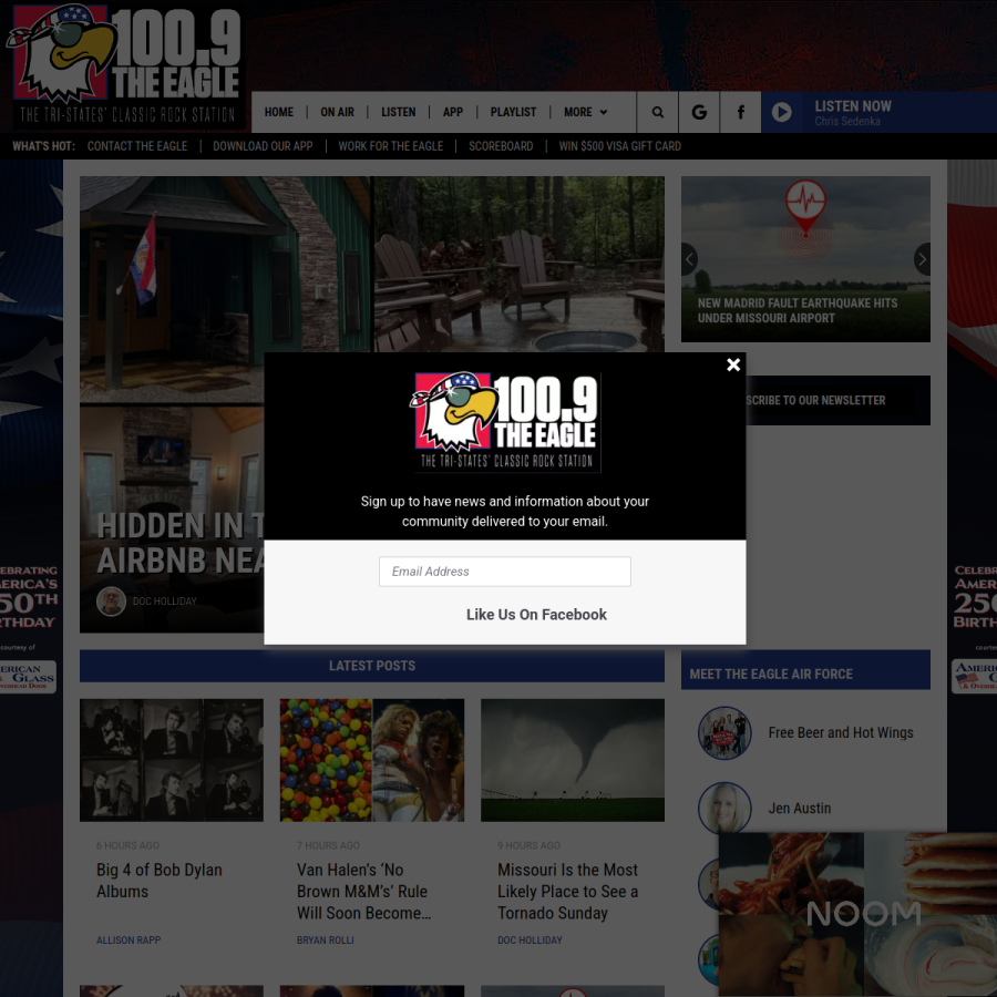 101theeagle.com homepage screenshot