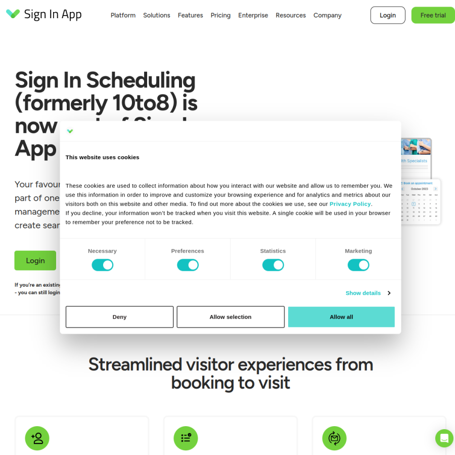 10to8.com homepage screenshot