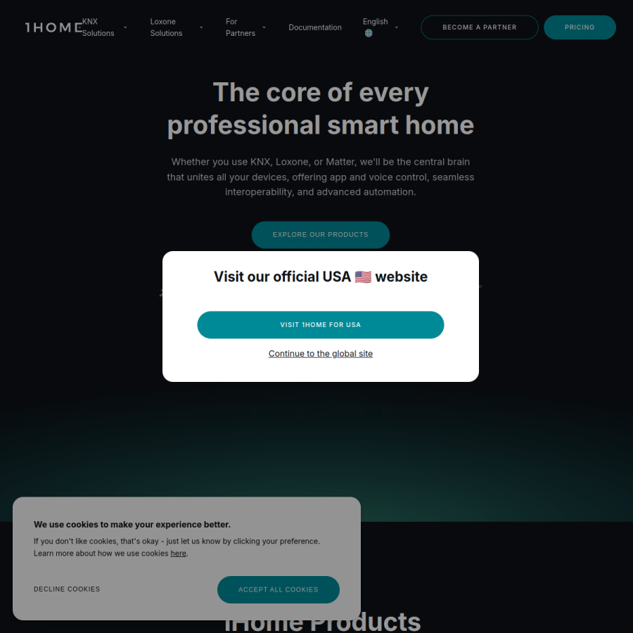 1home.io homepage screenshot