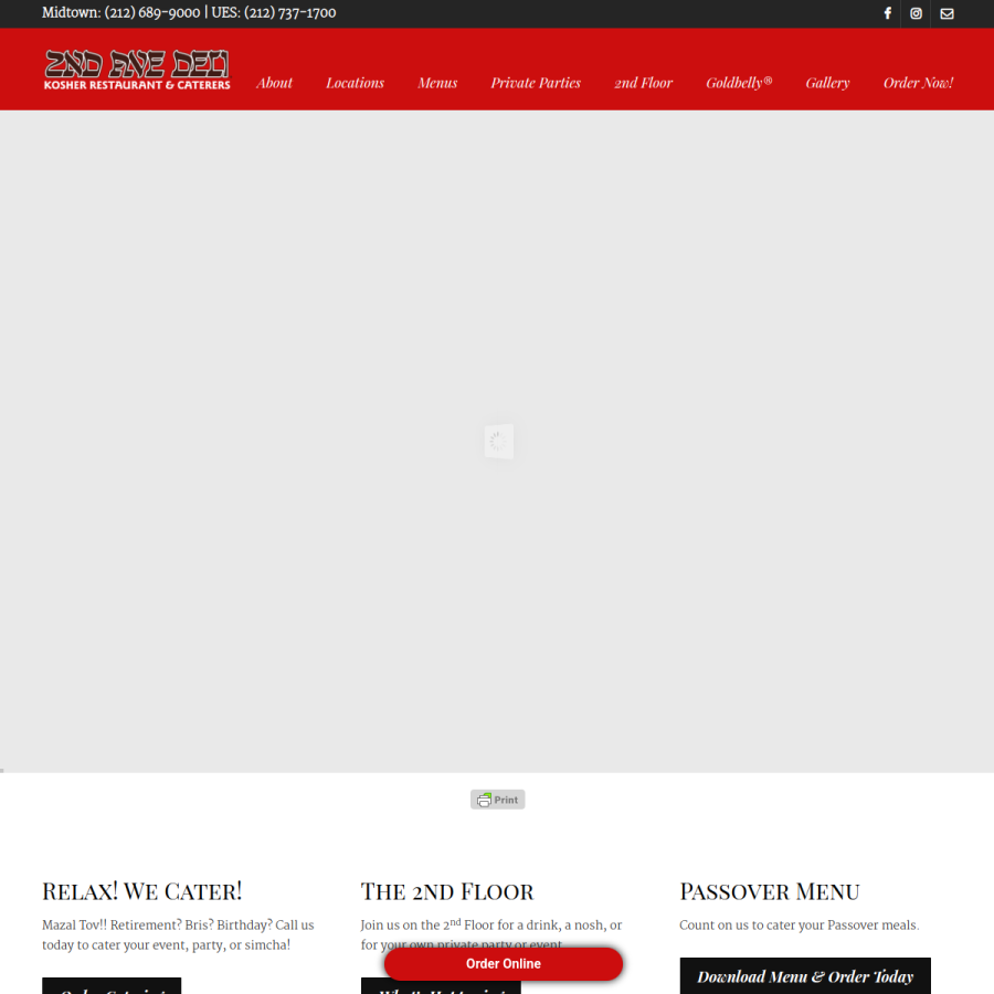 2ndavedeli.com homepage screenshot