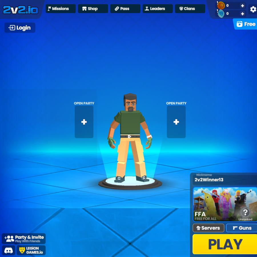 2v2.io homepage screenshot