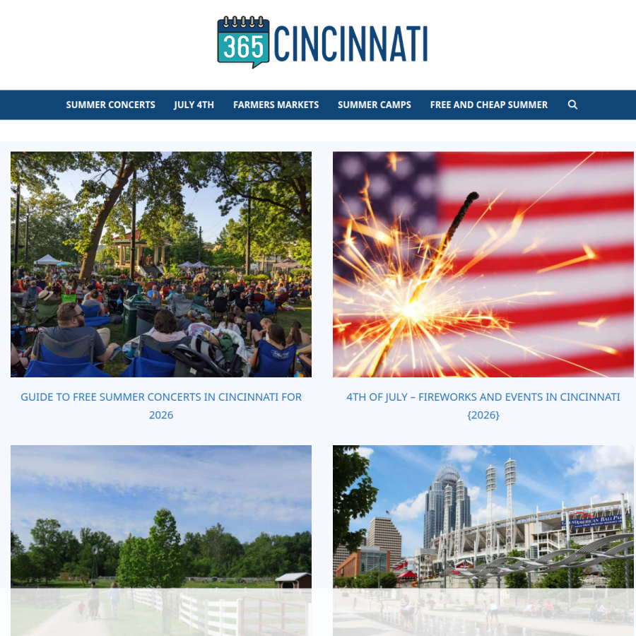 365cincinnati.com homepage screenshot