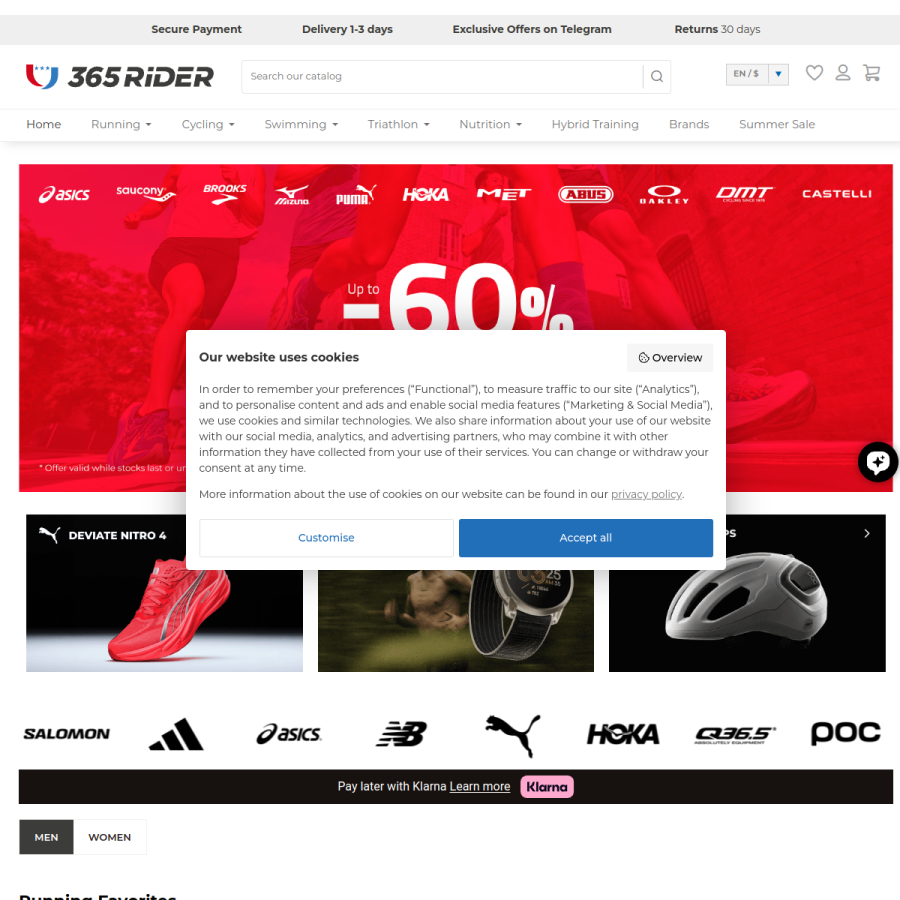 365rider.com homepage screenshot