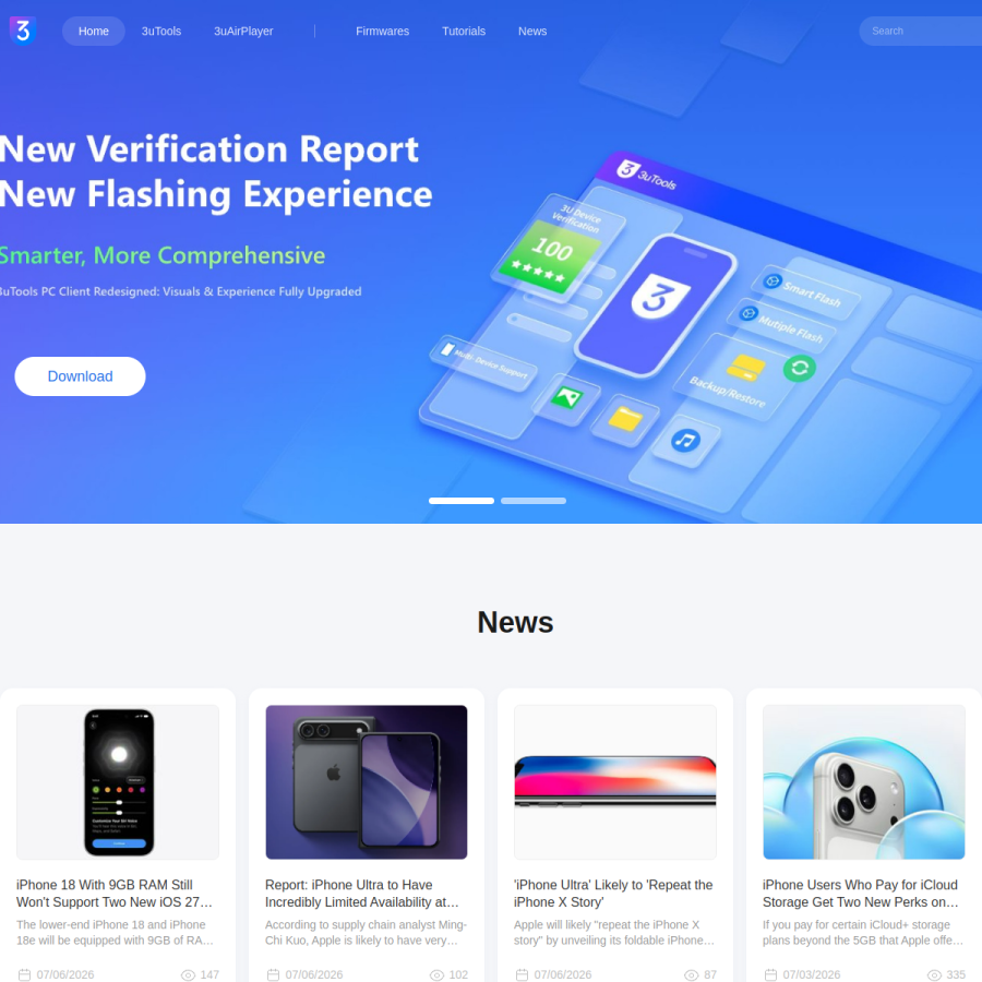 3u.com homepage screenshot