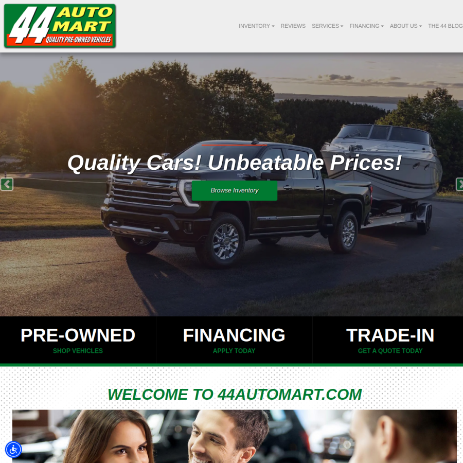 44automart.com homepage screenshot