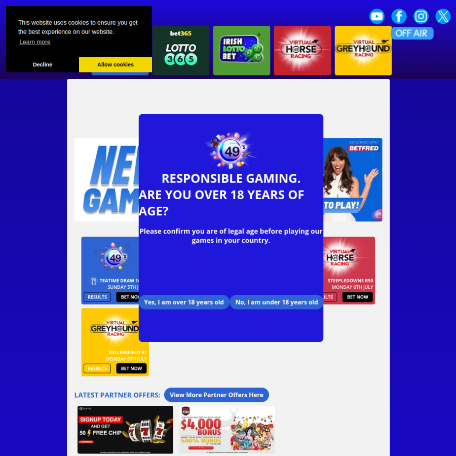 49s.co.uk homepage screenshot