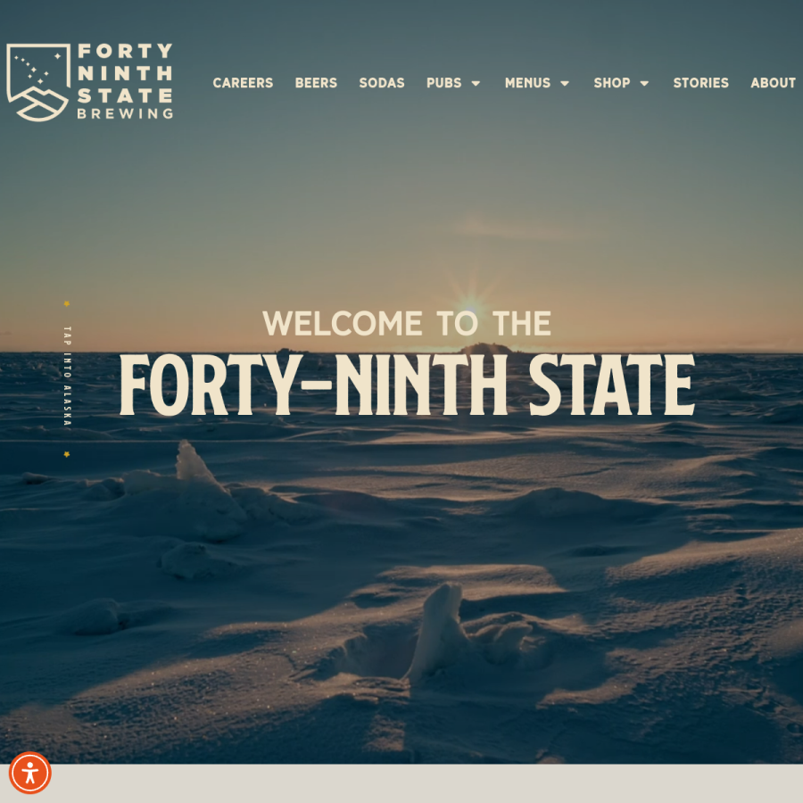 49thstatebrewing.com homepage screenshot