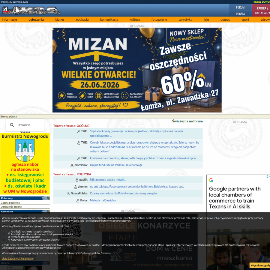 4lomza.pl homepage screenshot