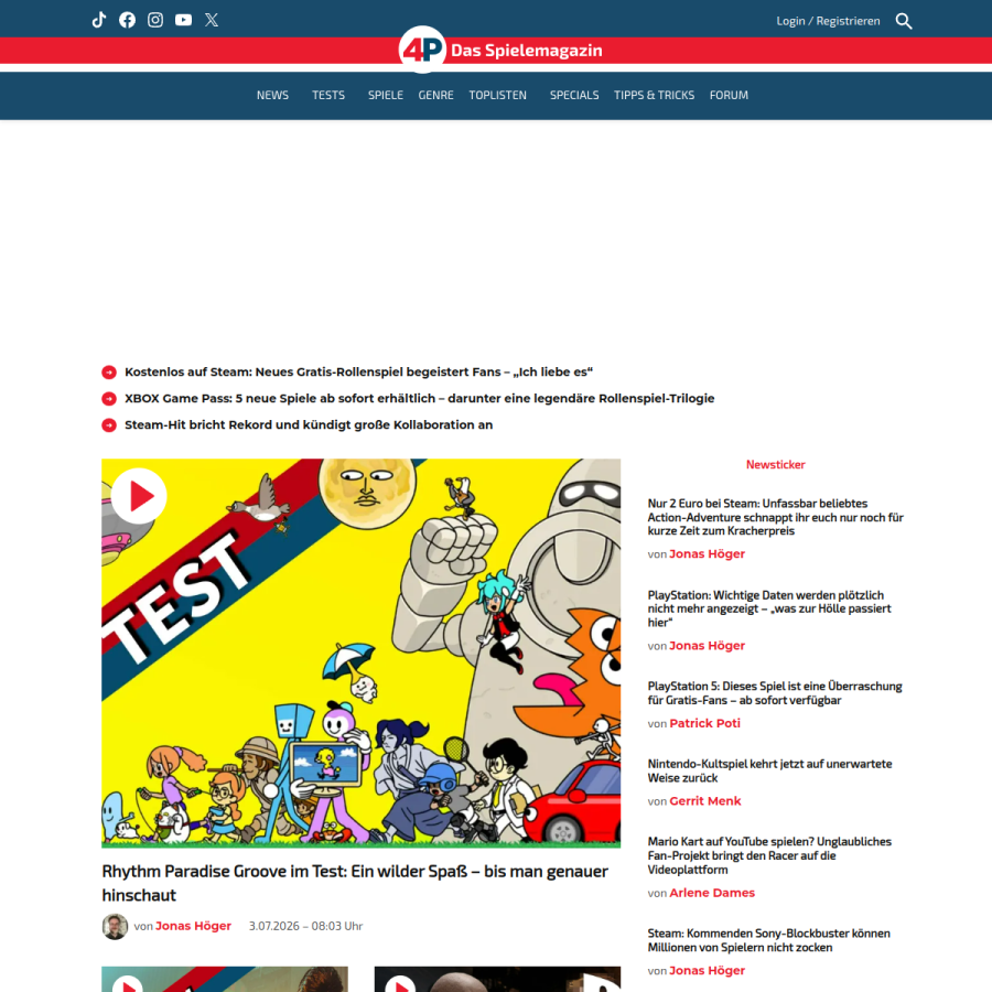 4p.de homepage screenshot