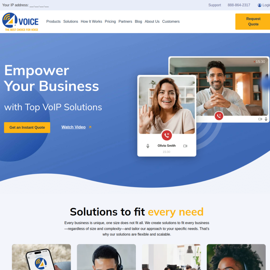 4voice.net homepage screenshot