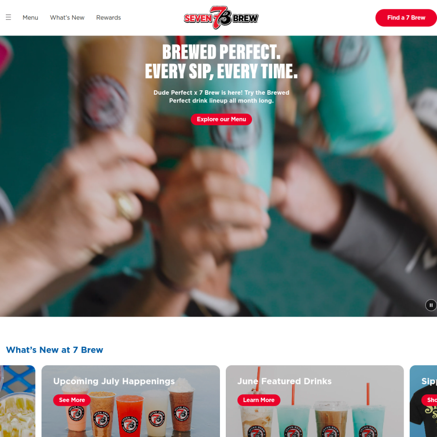 7brew.com homepage screenshot