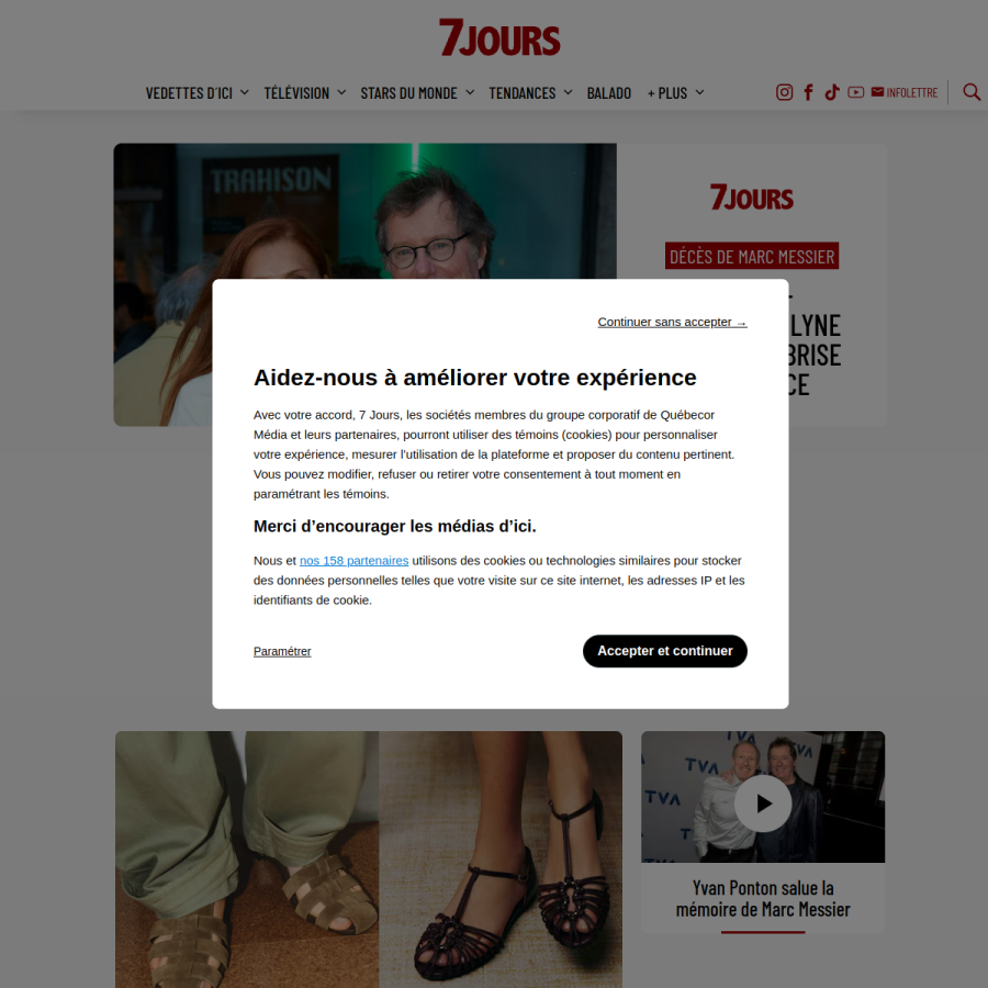 7jours.ca homepage screenshot
