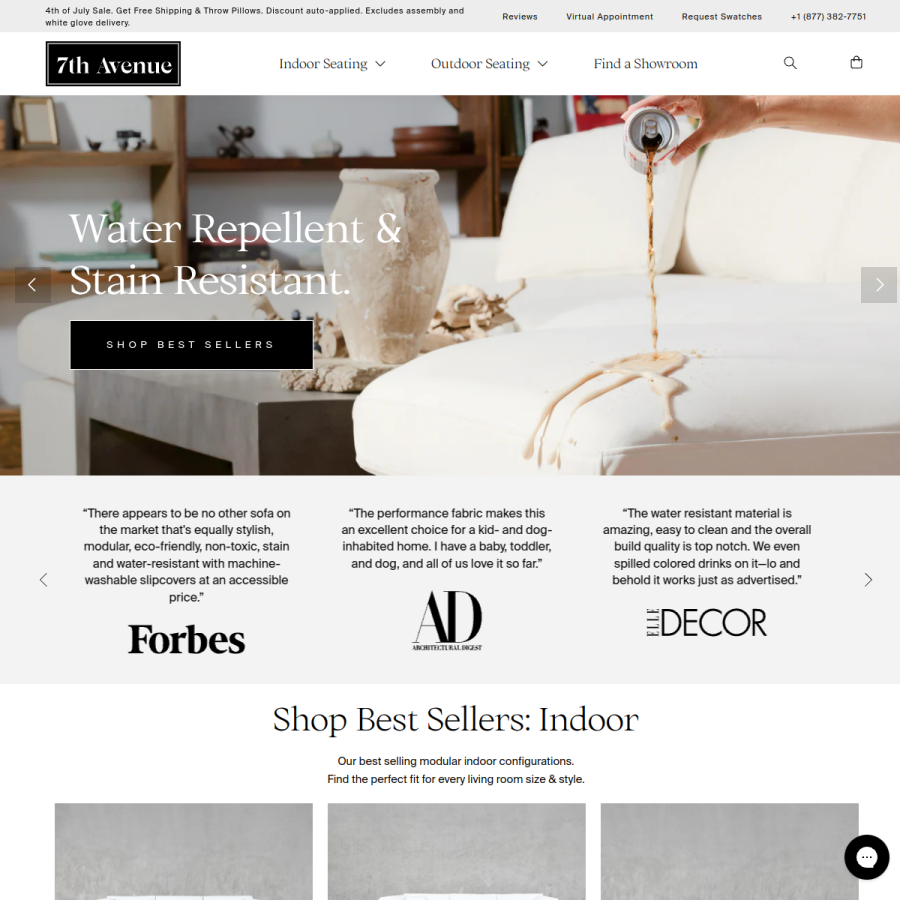 7thavenue.co homepage screenshot