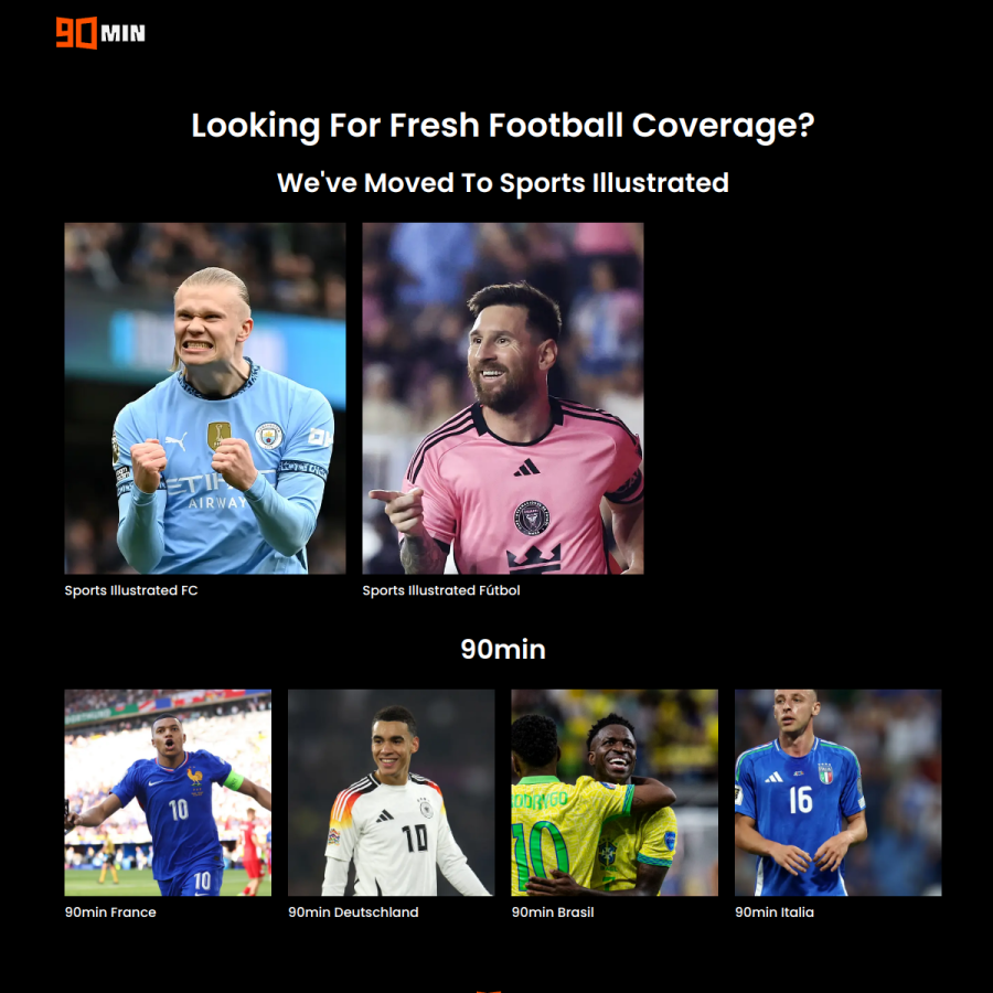 90min.com homepage screenshot