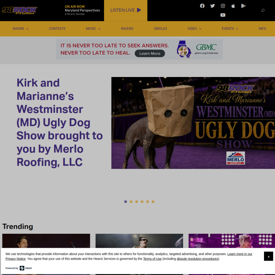98online.com homepage screenshot