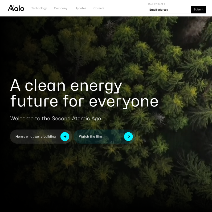 aalo.com homepage screenshot