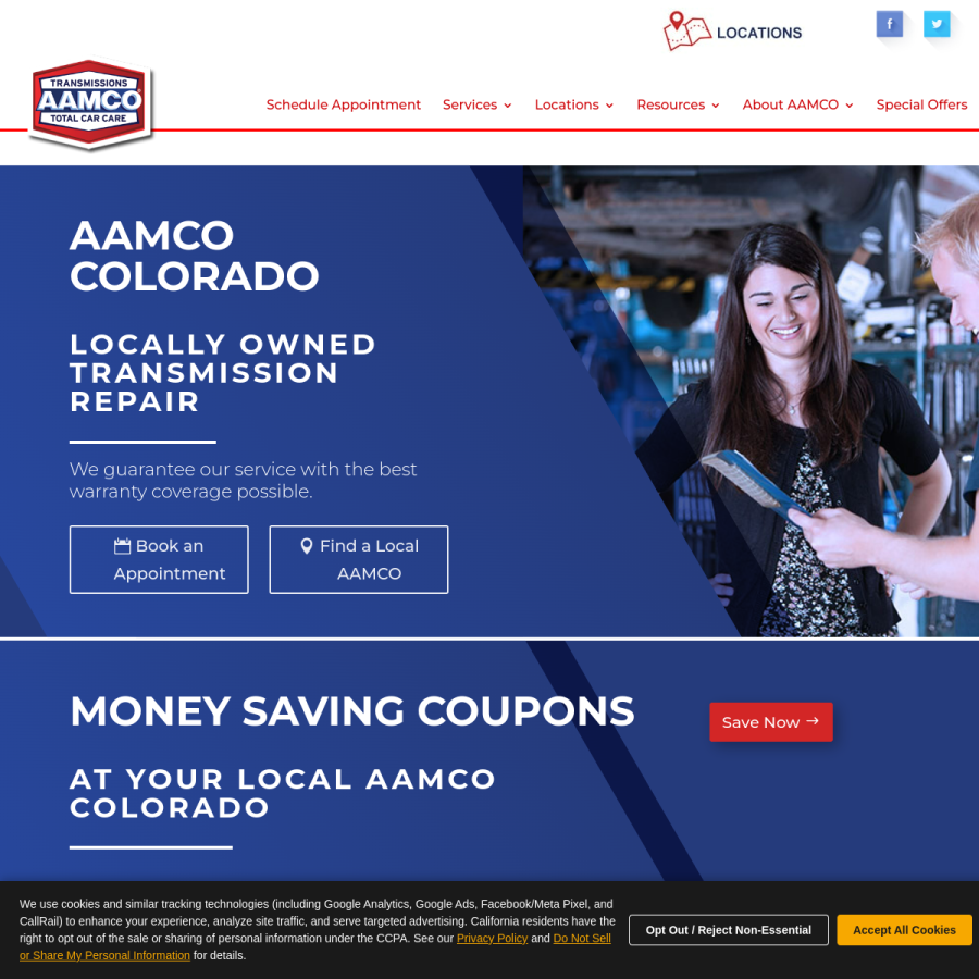 aamcocolorado.com homepage screenshot