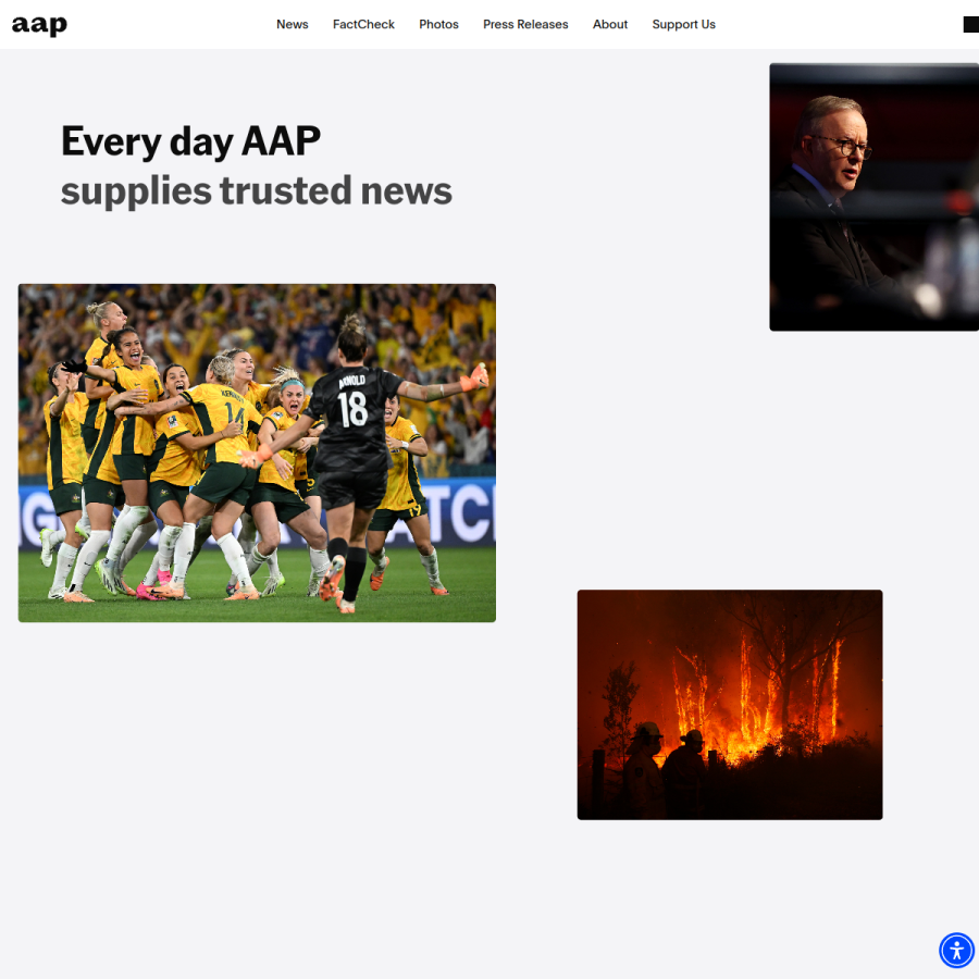 aap.com.au homepage screenshot