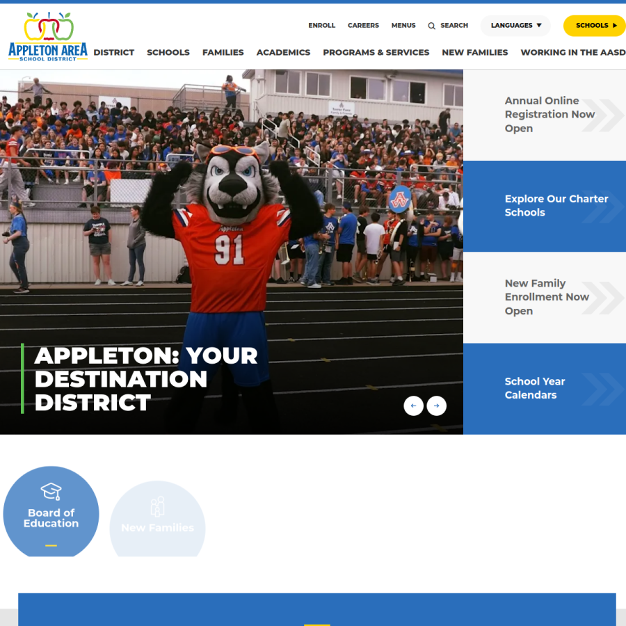aasd.k12.wi.us homepage screenshot