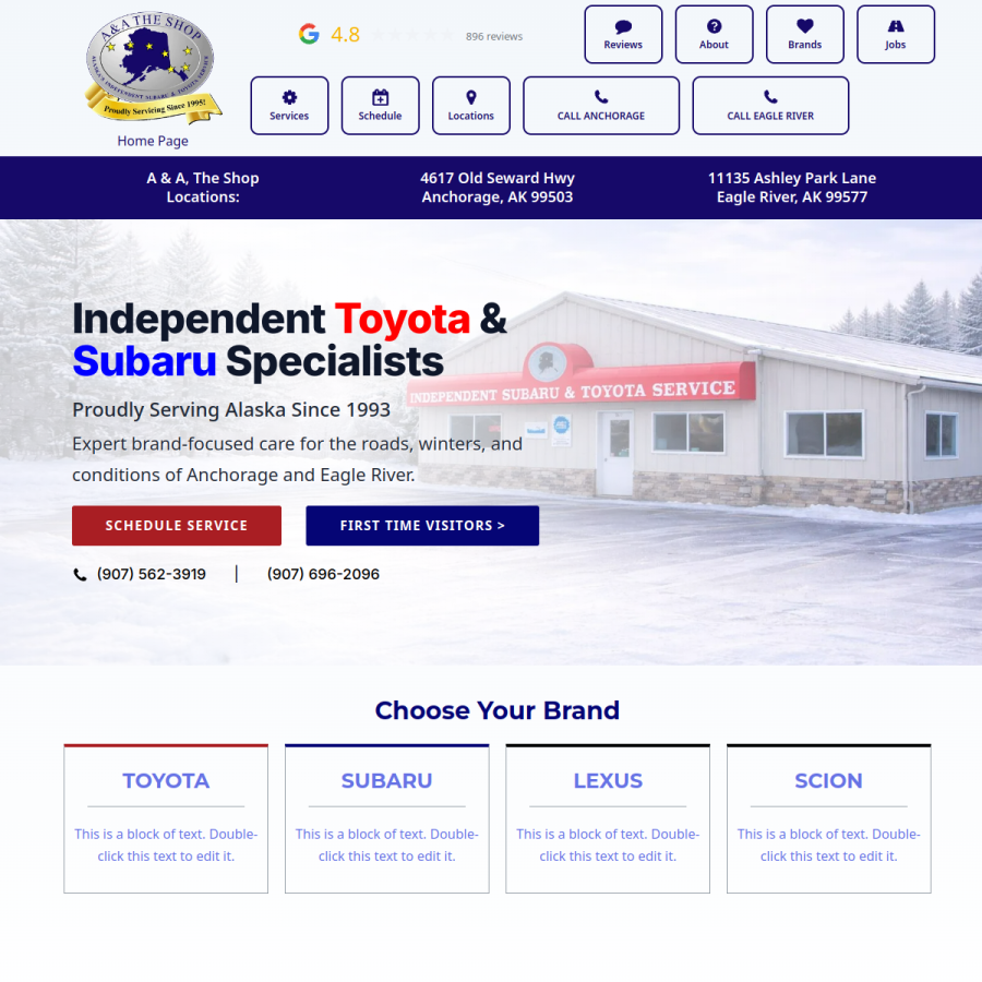 aatheshop.com homepage screenshot