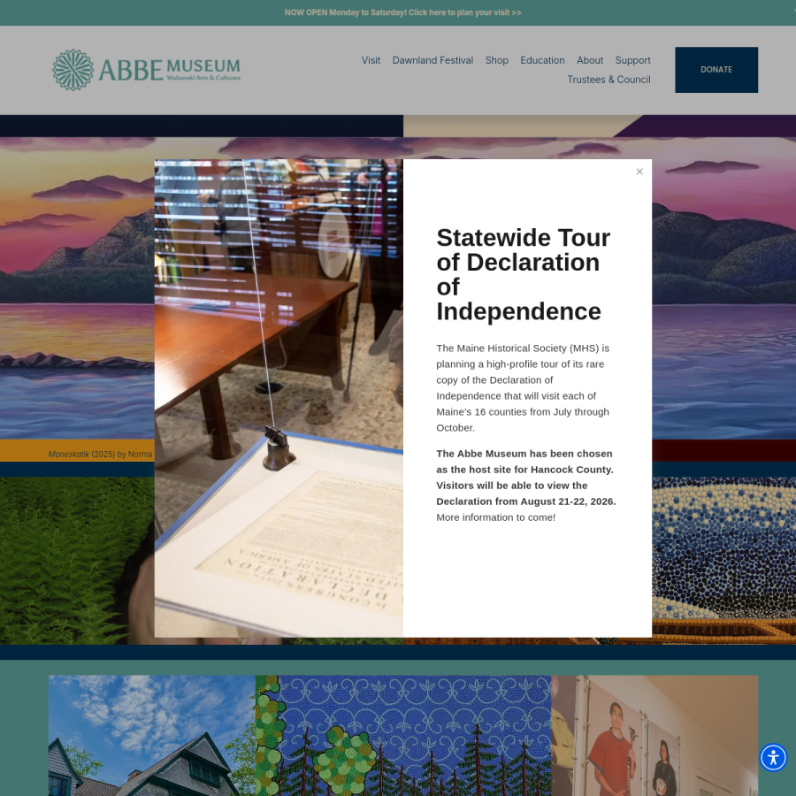 abbemuseum.org homepage screenshot
