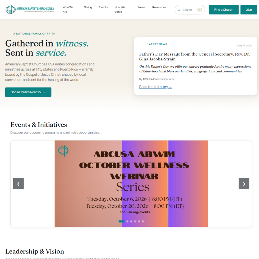 abc-usa.org homepage screenshot