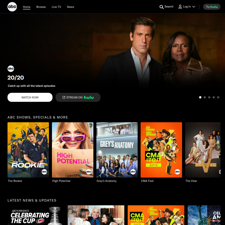 abc.com homepage screenshot
