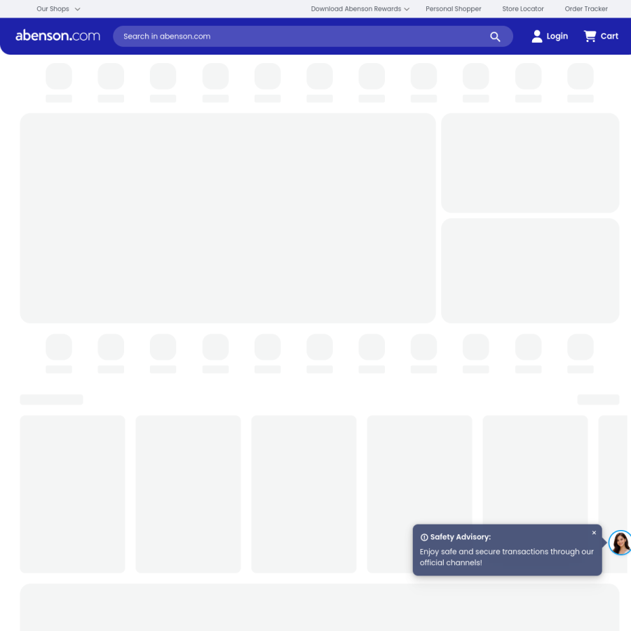 abenson.com homepage screenshot