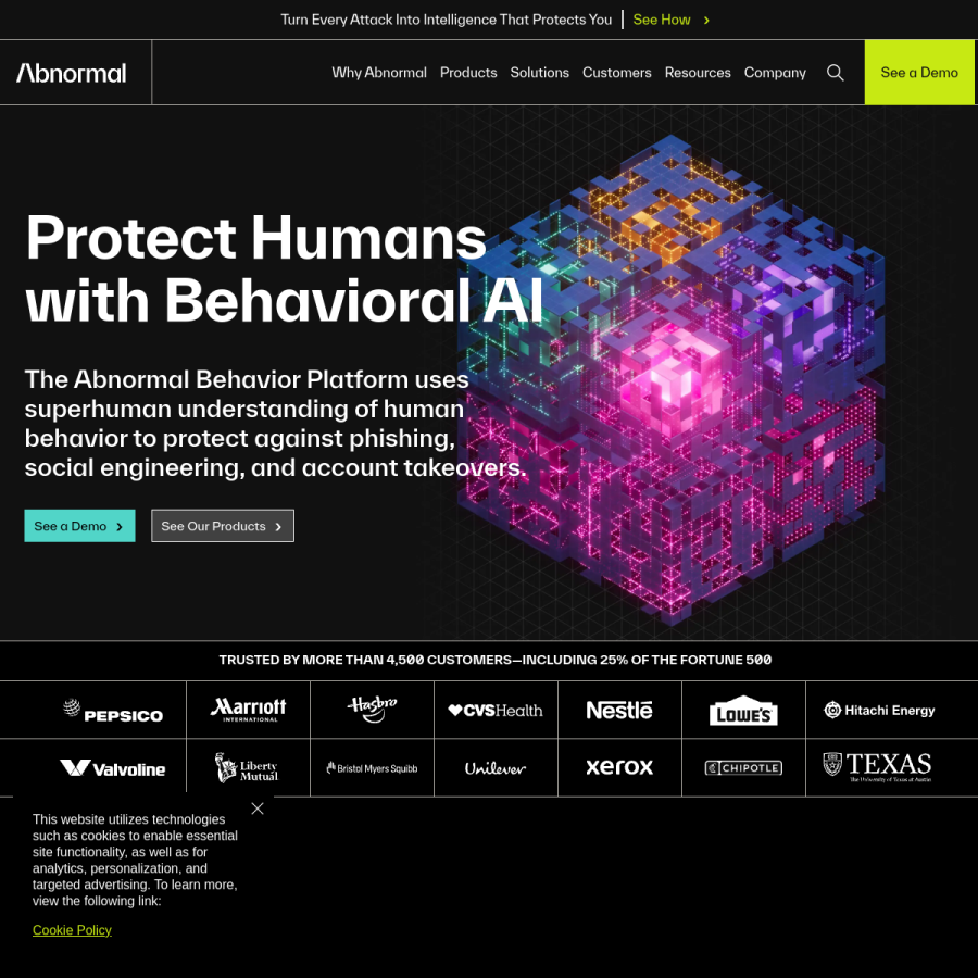 abnormal.ai homepage screenshot