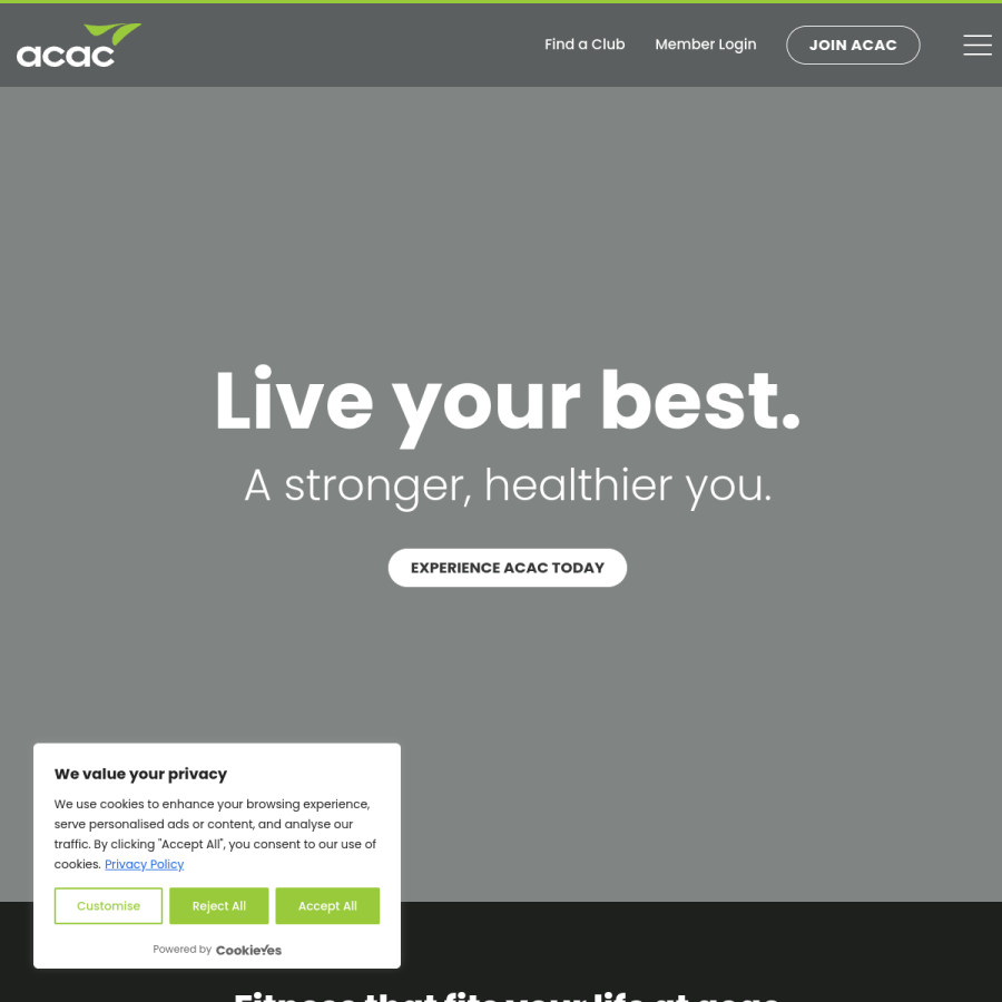 acac.com homepage screenshot