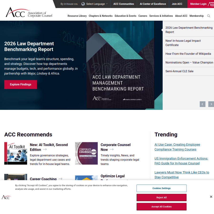 acc.com homepage screenshot