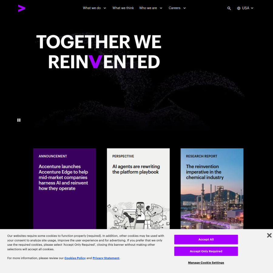 accenture.com homepage screenshot