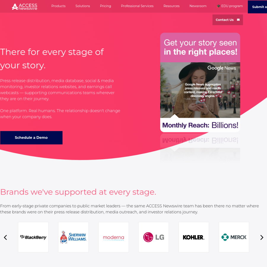accessnewswire.com homepage screenshot