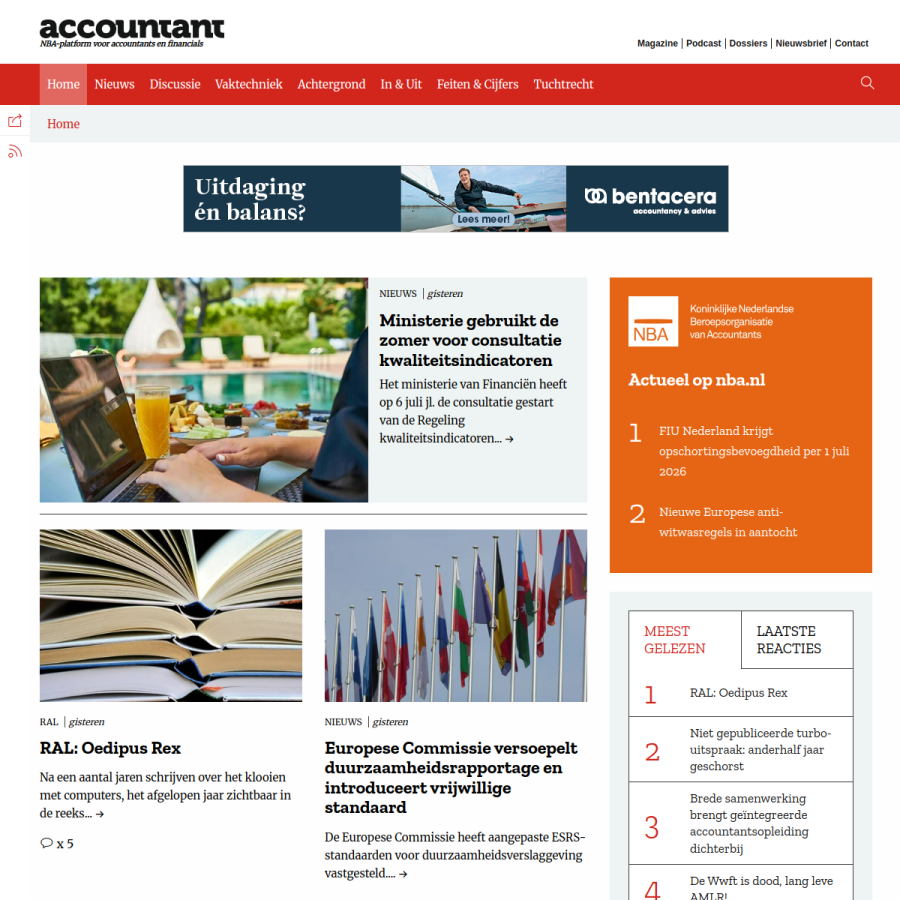 accountant.nl homepage screenshot