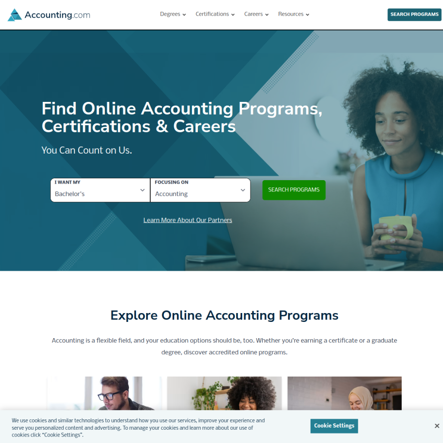accounting.com homepage screenshot