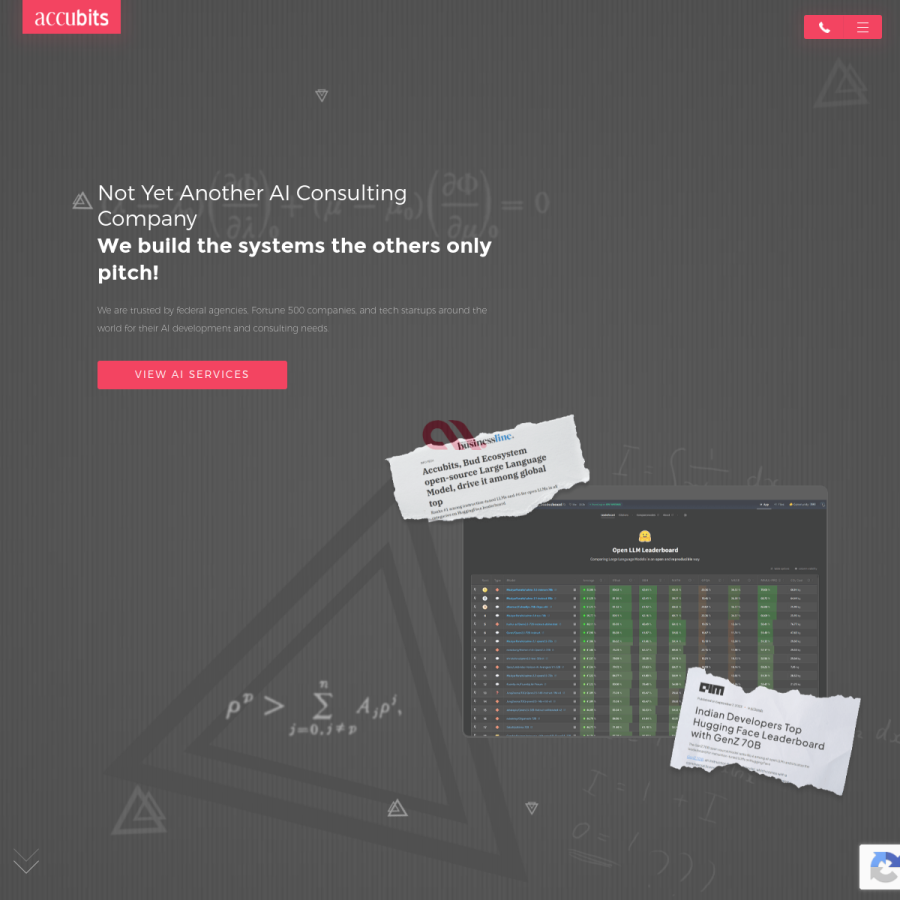 accubits.com homepage screenshot