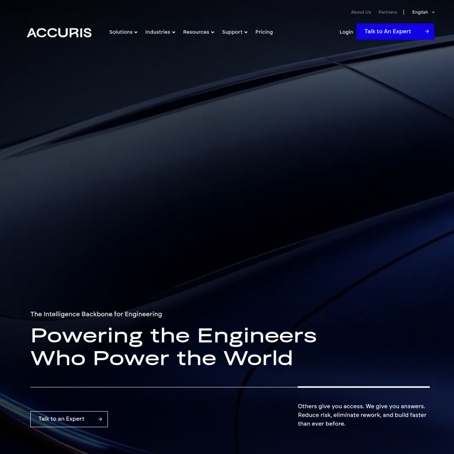 accuristech.com homepage screenshot