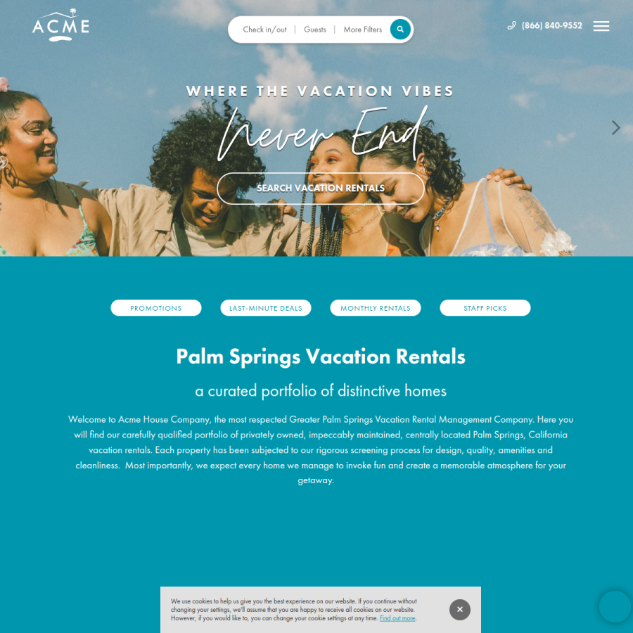 acmehouseco.com homepage screenshot