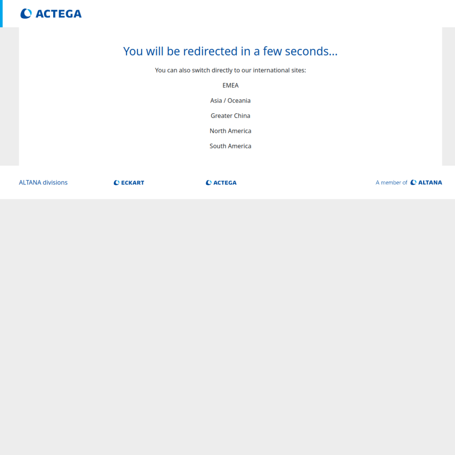 actega.com homepage screenshot