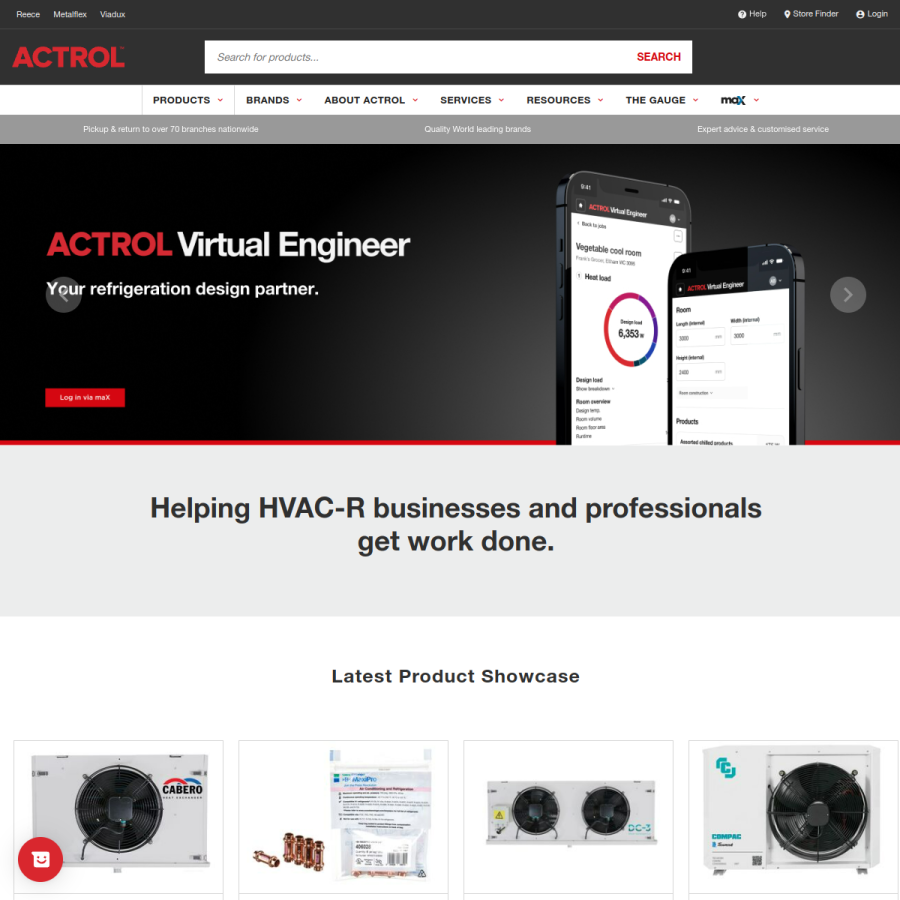 actrol.com.au homepage screenshot
