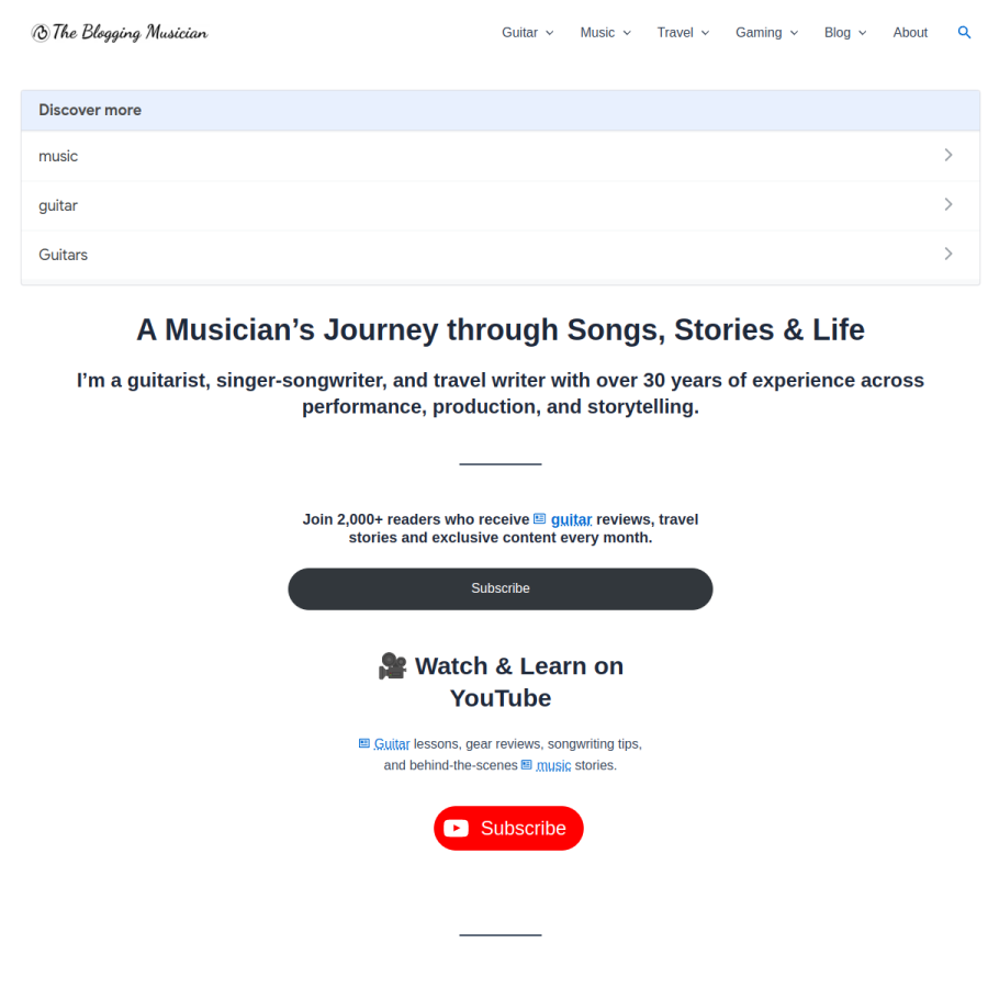 adamharkus.com homepage screenshot