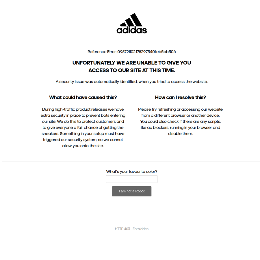 adidas.com homepage screenshot