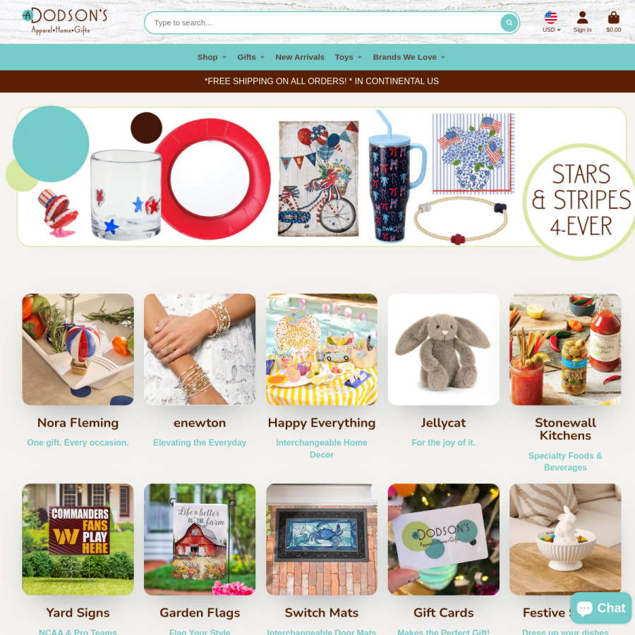 adodsons.com homepage screenshot