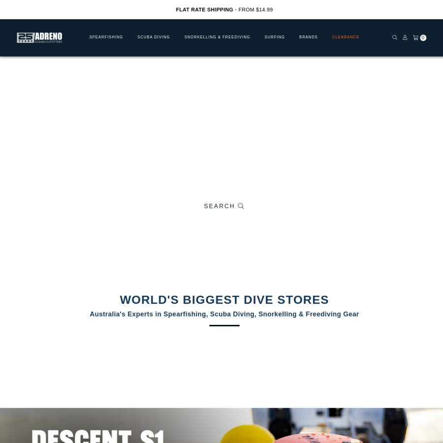 adreno.com.au homepage screenshot