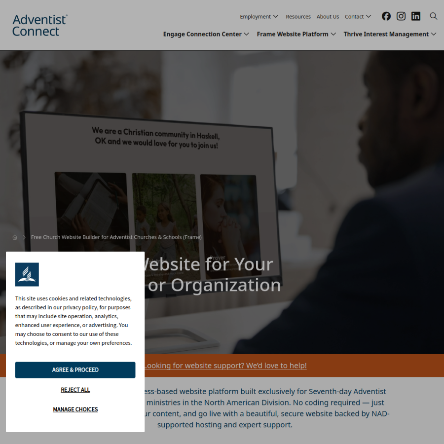 adventistchurch.org homepage screenshot