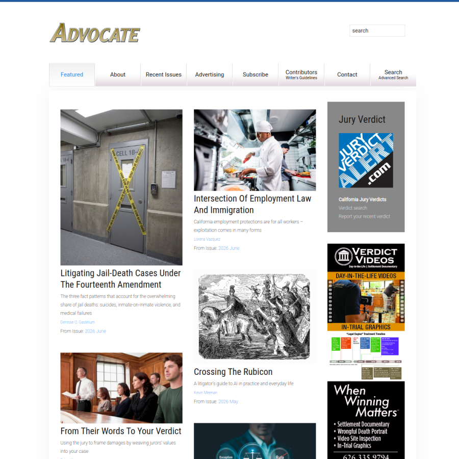 advocatemagazine.com homepage screenshot